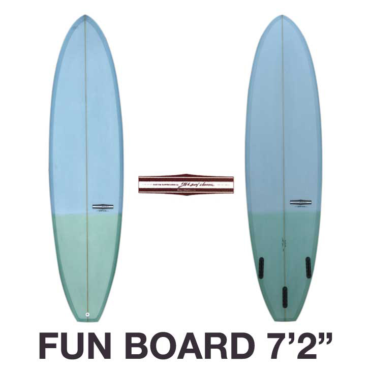 【サーフボード送料別途】YU CLASSIC ワイユー クラシック SURFBOARD サーフボード FUN BOARD : 7'2