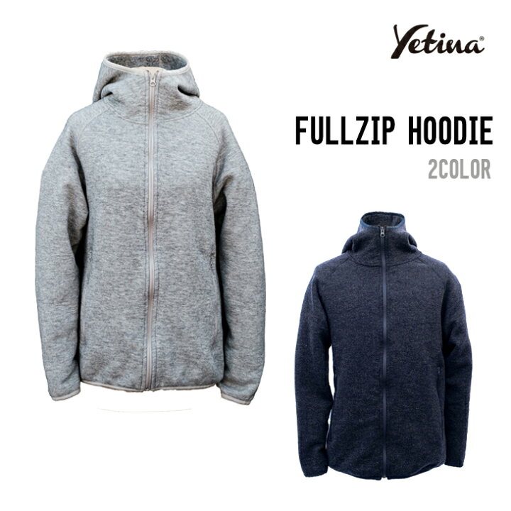 楽天市場】YETINA イエティナ FULLZIP HOODIE フルジップ フーディー 
