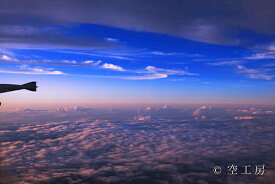 フォトカード 空 雲 星 月 飛行機 花 海 風景空の写真家 フォトグラファー 写真「ほんのり夕空」【空工房】【SIESTA】