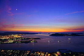 ポストカード 空 雲 星 月 飛行機 花 海 風景空の写真家 フォトグラファー 写真「屋島からの夕景」薄明の空【空工房】【SIESTA】
