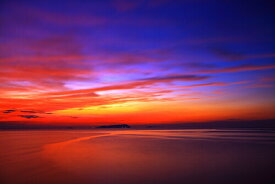 フォトカード 空 雲 星 月 飛行機 花 海 風景空の写真家 フォトグラファー 写真「夕暮れグラデーション」夕焼け 朝焼け【空工房】【SIESTA】