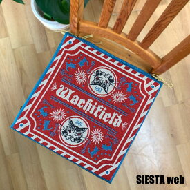 【わちふぃーるど ダヤン】ジャガード織チェアパッド（うでぐみ）ダヤン 猫【SIESTA】