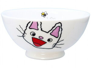 【ノンタン 茶碗M(フェイス)】かわいい レンジ・食洗機対応 絵本 キャラクター グッズ 日本製 幼児 保育園 幼稚園 離乳食【金正陶器】【Silent-サイレント-】