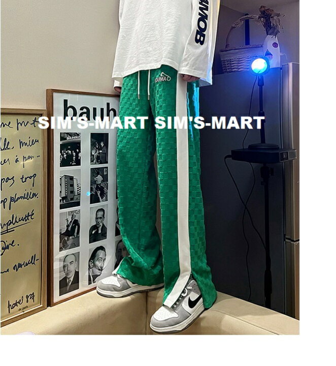 楽天市場 ダンスパンツ ヒップホップ ダンス衣装 メンズ レディース 大人 ダンスズボン ダンスレッスン着 練習着 Hiphop ダンスファッション フラッグチェック 黒 青 白 緑 K Pop 韓国 Sims Mart