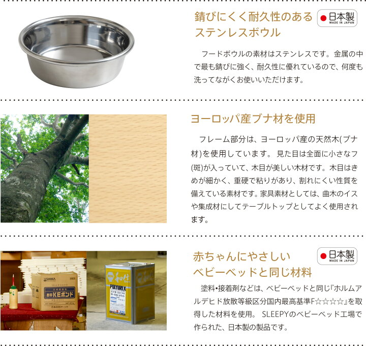 楽天市場】日本製 ペット用 フードボウル ペット スタンド フード 