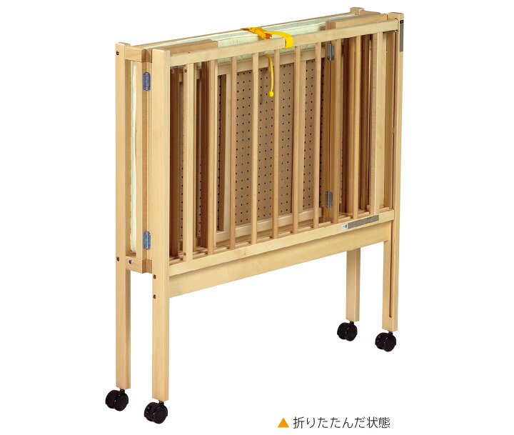 楽天市場】日本製ベビーベッド「業務用 折りたたみベッド（マット付 