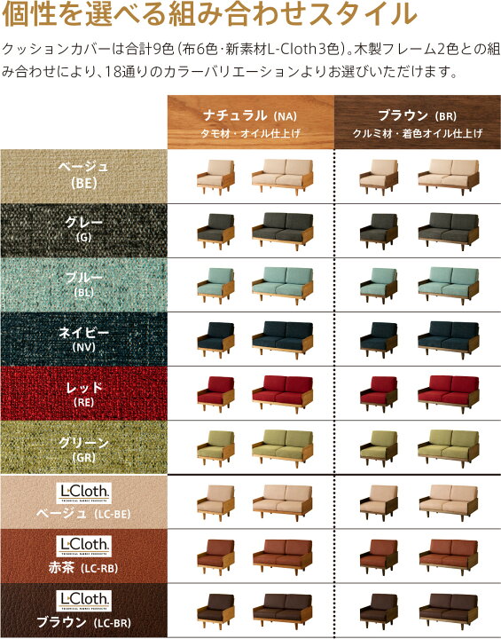 楽天市場】木製フレームソファ「molt（モルト）」 洗える カバーリング 
