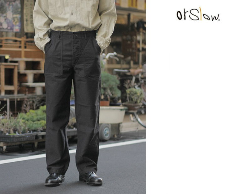 楽天市場】orSlow オアスロウ ファティーグパンツ 5002 ベイカーパンツ 