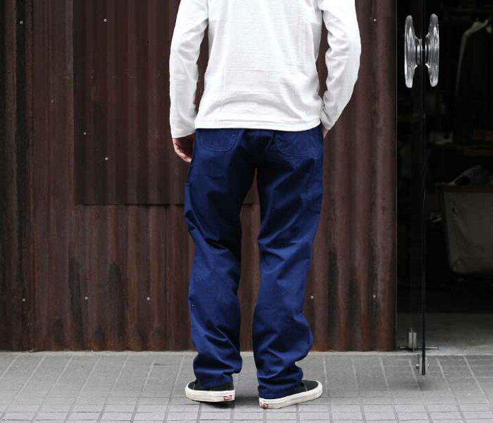 楽天市場】orSlow オアスロウ フレンチワークパンツ ブルー BLUE 03 