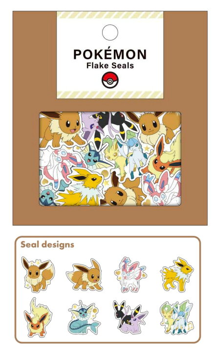 楽天市場】フレークシール ポケモンシール 201788 イーブイフレンズ 