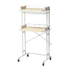 キッチンラック レンジ台 キッチン ラック 収納 棚 ゴミ箱 レンジラック オーブンレンジ キッチン収納 4段階 調節可能 ダストボックス スチールラック 北欧 レンジ すきま収納 ストッカー マ