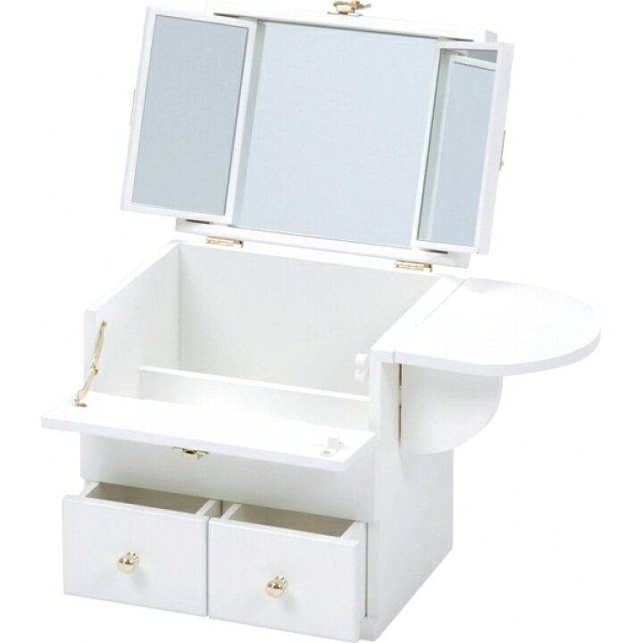 コスメボックス 完成品 大容量 ミラー 鏡付き 持ち運び 化粧 化粧品収納 ドレッサー コンパクト メイク台 韓国 おしゃれ ホワイト MUD-6930WH 40%OFFの激安セール コスメボックス 完成品 大容量 ミラー 鏡付き 持ち運び 化粧 化粧品収納 ドレッサー コンパクト メイク台 韓国 おしゃれ ホワイト MUD-6930WH 40%OFFの激安セール