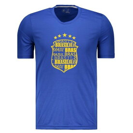 【BRASIL】CBFエンブレムデザインブラジルTシャツ | ブルー