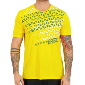 BRASIL ブラジルカナリアイエロー グラフィックデザインTシャツ