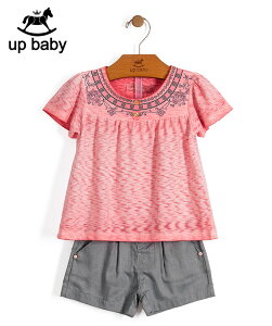 �yUP BABY�z���̎qT�V���c���V���[�g�p���c�Z�b�g�y�q�����E�f�C���[�E���o�������ɂ��z�{�^�j�J���h�J�b�s���N×�O���[