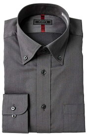 メンズ ドレスシャツ フォーマルシャツ Yシャツ グレー 成人式 長袖 形態安定 ソラーロ生地 スリムフィット 2406SS 20par