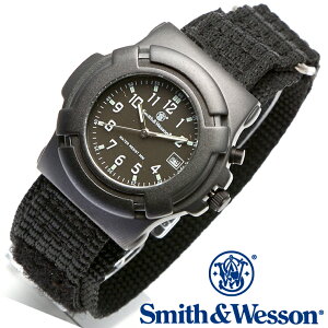 [���K�i] �X�~�X���E�F�b�\�� Smith & Wesson �~���^���[�r���v LAWMAN WATCH BLACK SWW-11B-GLOW [��������]