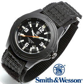 [正規品] スミス＆ウェッソン Smith & Wesson ミリタリー腕時計 SOLDIER WATCH NYLON STRAP BLACK SWW-12T-N [あす楽] [送料無料]