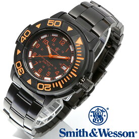 [正規品] スミス＆ウェッソン Smith & Wesson スイス トリチウム ミリタリー腕時計 SWISS TRITIUM DIVER WATCH BLACK/ORANGE SWW-900-OR [あす楽] [送料無料]