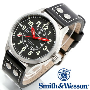 [���K�i] �X�~�X���E�F�b�\�� Smith & Wesson �~���^���[�r���v MUMBAI LAMPLIGHTER WATCH BLACK/SILVER SWW-GRH-1 [��������]