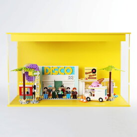 ショーケース レゴアイデア BTSダイナマイトが収まる DIY アクリル　コレクションケース　ショーケース ディスプレイ フィギュア・ミニカー・お人形 様々なコレクションの収納に最適なケース 送料無料