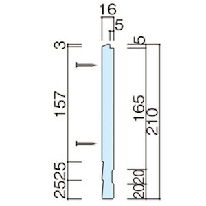 楽天市場 店舗受け取り限定 破風板アウティ 210 Ja2600 ニチハ 16mm 210ｘ3030 正規品保証 住まコレ 楽天市場店