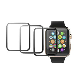 3枚 CABOBE Apple Watch 保護フィルム 44mm アップルウォッチ 6/se/5/4 対応 44mmフィルム炭素繊維製 キズ防止 耐衝撃 高感度タッチ 高透過率 気泡なし 防水 指紋防止 アップルウォッチ フィルム Apple Wa