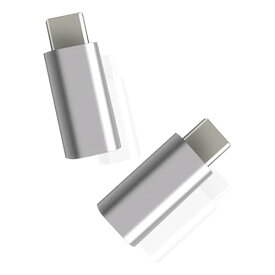 SZSL「2個セット」ライトニング 変換 USB-C アダプタ ライトニング (メス) から USB タイプC 変換 アダプタ 充電ケーブルを変換コネクター 充電可能 iPhone 15シリーズ Galaxy S23 Xperia One Pixe