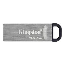 キングストン 高速USBメモリ 128GB USB3.2(Gen1)/3.1(Gen1)/3.0 キャップレス 最大転送速度 200MB/s DataTraveler Kyson DTKN/128GB