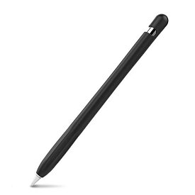 AhaStyle Apple Pencil 第一世代用シリコン保護ケース Apple Pencil 初代に適用 (1本,ブラック)