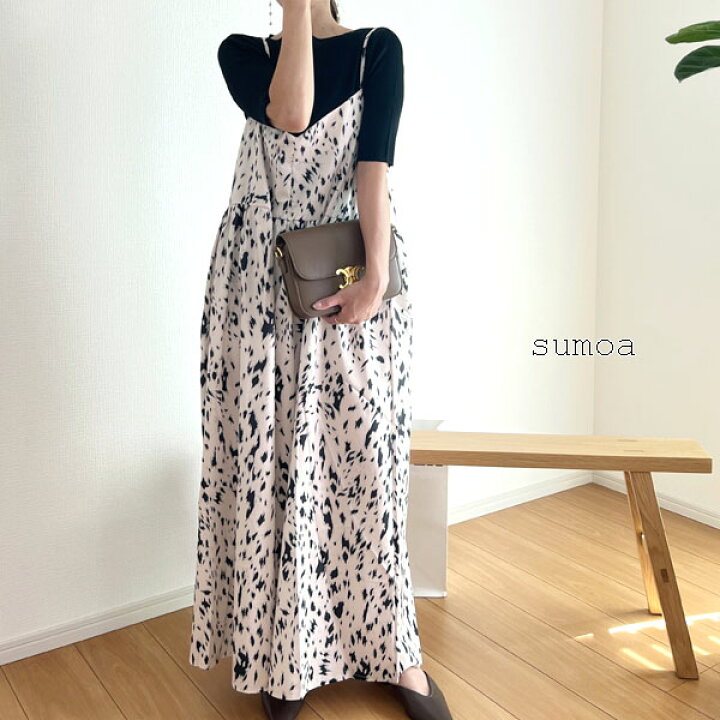 楽天市場】ワンピース キャミソールワンピース ロング丈ワンピース 
