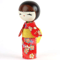 木製こけし人形 伝統的な木製こけし人形8体セット - メルカリ