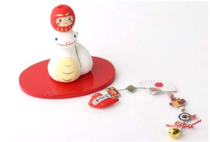 楽天市場】干支の置物 巳年 お正月飾り 開運萬福 干支巳 干支張子巳