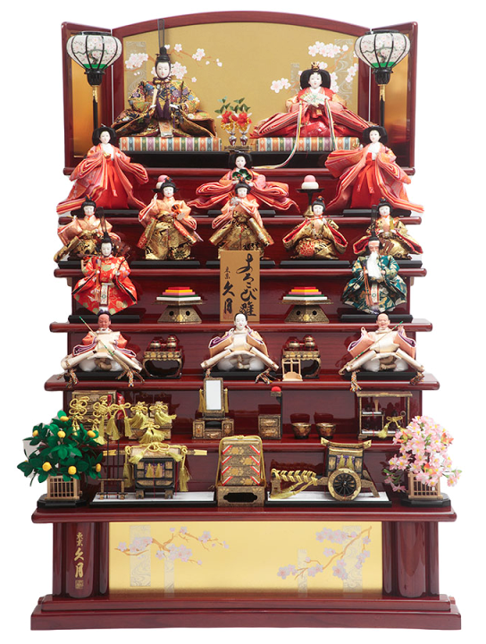 雛人形　お代理様とお雛様のセット　久月 雛人形 ひな人形 久月 お雛様 人形の久月 衣装着雛人形 親王飾り（二人