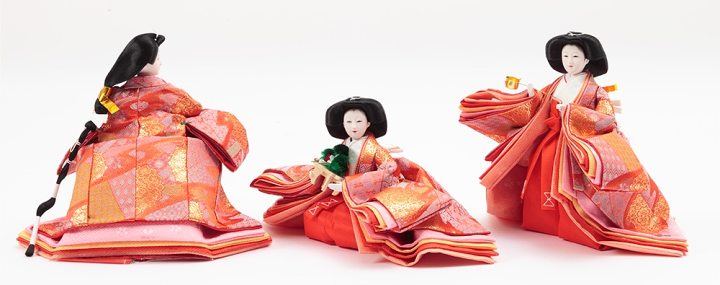 楽天市場】送料無料久月作 雛人形 衣装着十五人揃い 木製七段飾り〈お