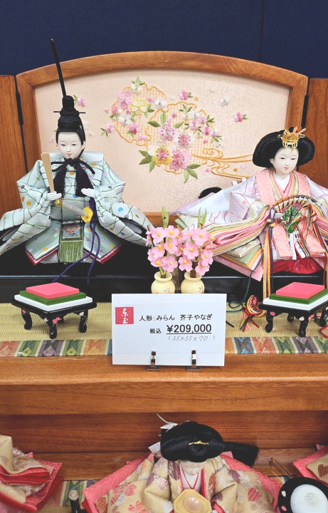 楽天市場】送料無料 雛匠東玉作 雛人形 みらん 芥子 衣装着五人揃い