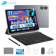 【実質15,680円～】Android 16 タブレット 11インチ 20GB+128GB+1TB拡張 アンドロイド Tablet YouTube視…