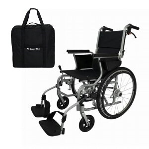 スワニー公式 世界最小クラス車いす カバー付き スワニーミニ Swany Mini(自走式)(車椅子 軽い 軽量 リハビリ 高級 コンパクト 介助式兼用 折りたたみ 小回り)シルバー レッド ブルー