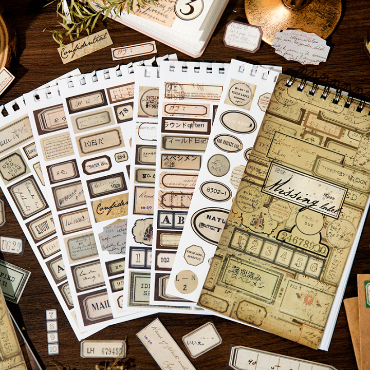 楽天市場】Missinglabel(s18)12シート シール ブック ステッカー