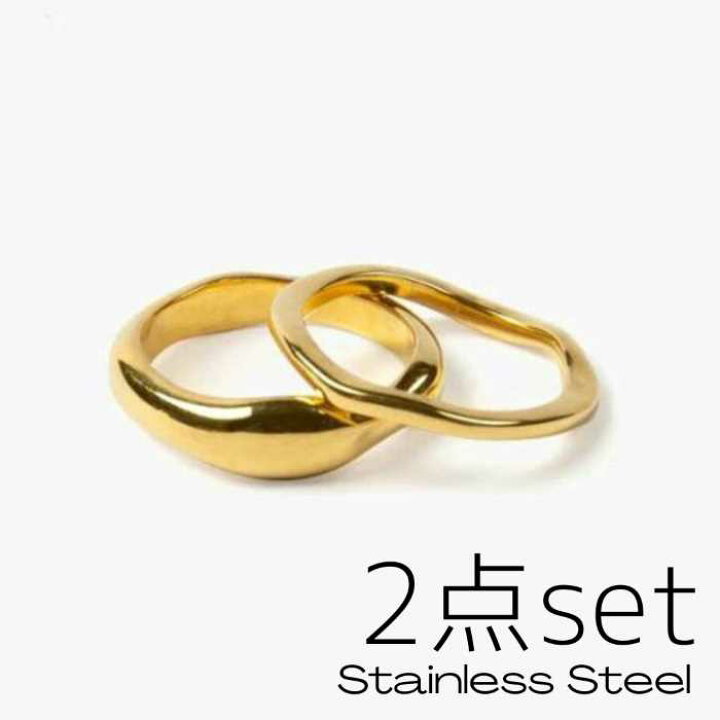 楽天市場】3,000円⇒1,800円 ステンレスリングセール 2点セット 