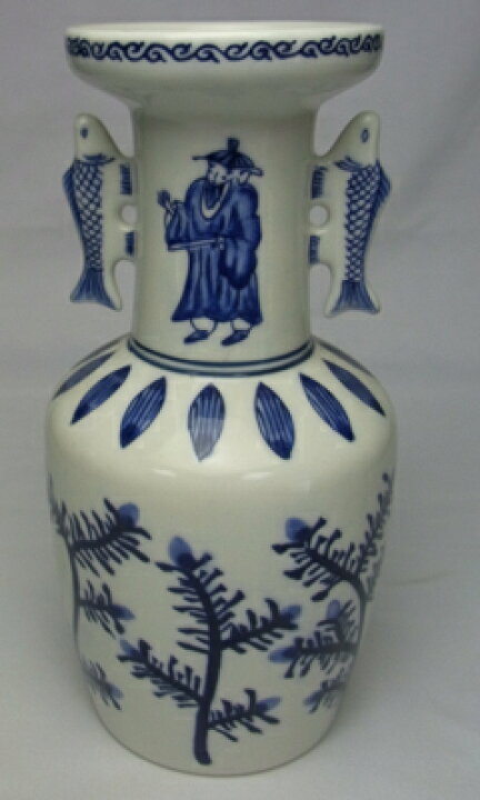 楽天市場】「茶道具・花入」 染付鯉耳高砂 西尾瑞豊作 新品 : 高砂 宇治園