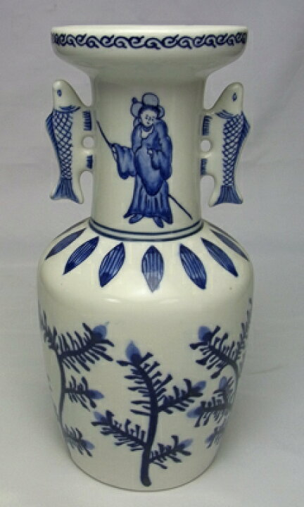 楽天市場】「茶道具・花入」 染付鯉耳高砂 西尾瑞豊作 新品 : 高砂 宇治園