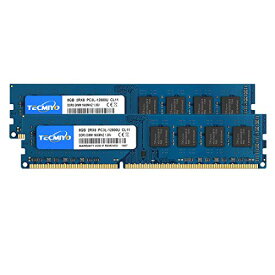 テクミヨ デスクトップPC用 メモリ1.35V (低電圧) 16GB DDR3L 1600 PC3L-12800 8GB 2枚 240Pin CL11 Non-ECC DIMM 対応