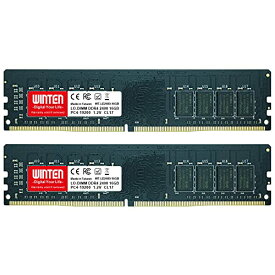 WINTEN デスクトップPC用 メモリ 32GB(16GB 2枚) PC4-19200(DDR4 2400) 製品5年保証 DDR4 SDRAM DIMM Dual 内蔵メモリー 増設メモリー WT-LD2400-D32GB 5616