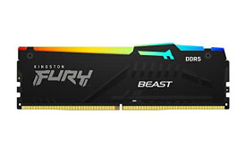 キングストン Kingston FURY デスクトップPC用メモリ DDR5 6000MT/秒 8GB 2枚 Kingston FURY Beast ビースト RGB CL40 KF560C40BBAK2-16 RGB LED 製品寿命期間保証