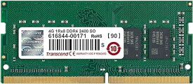 Transcend ノートPC用メモリ PC4-19200 DDR4 2400 4GB 1.2V 260pin SO-DIMM TS512MSH64V4H