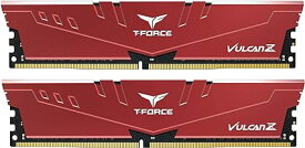 Team DDR4 3200Mhz(PC4-25600) 16GBx2枚(32GBkit) CL16 デスクトップ用メモリ ハイスピードタイプ Vulcan Zシリーズ 日本国内無期限正規保証