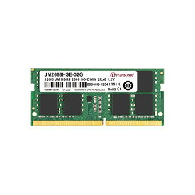 Transcend ノートPC用メモリ PC4-21300(DDR4-2666) 32GB 1.2V 260pin SO-DIMM 2Rx8 (2Gx8) CL19 無期限保証 JM2666HSE-32G