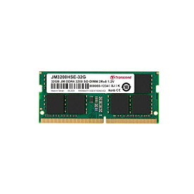 Transcend ノートPC用メモリ PC4-25600(DDR4-3200) 32GB 1.2V 260pin SO-DIMM 2Rx8 (2Gx8) CL22 無期限保証 JM3200HSE-32G