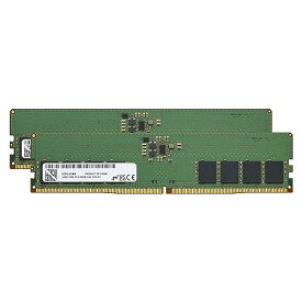 プリンストン デスクトップPC用 メモリ Micron純正 32GB(16GBx2枚組) DDR5 4800(PC5-38400) UDMIMM CL40 288pin 1.1V HBD4800-16GX2